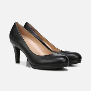 Naturalizer Michelle black leather pump heels sz 10 new $115 SH253